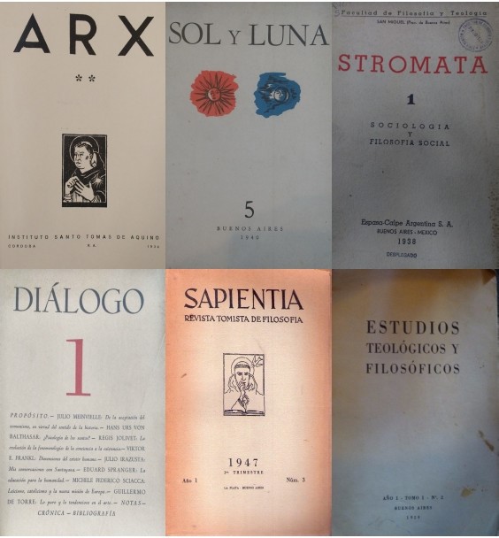 Portadas revistas tomistas de filosofía